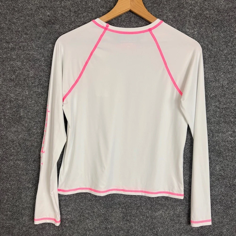 NEW Vineyard Vines Rash Guard Girls XL White NWT Long Sleeve Whale Swimwear